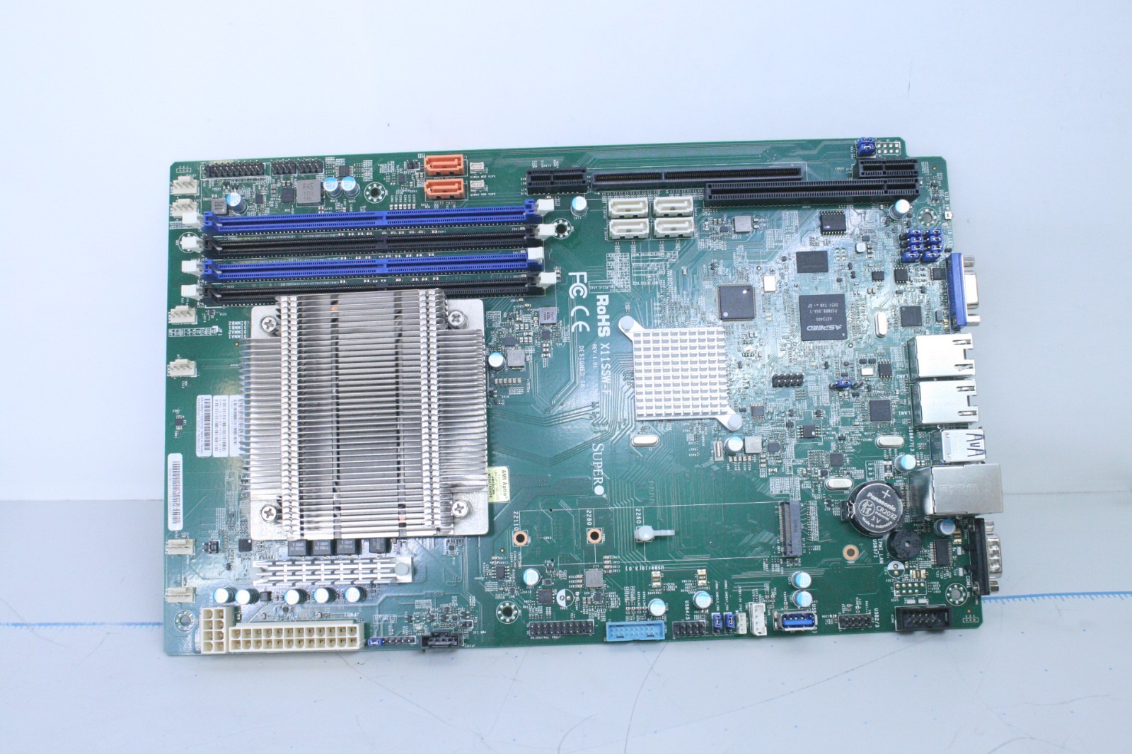 SUPERMICRO X11SSW-F MOTHERBOARD + INTEL XEON E3 + HEAT SINK    T7-B2