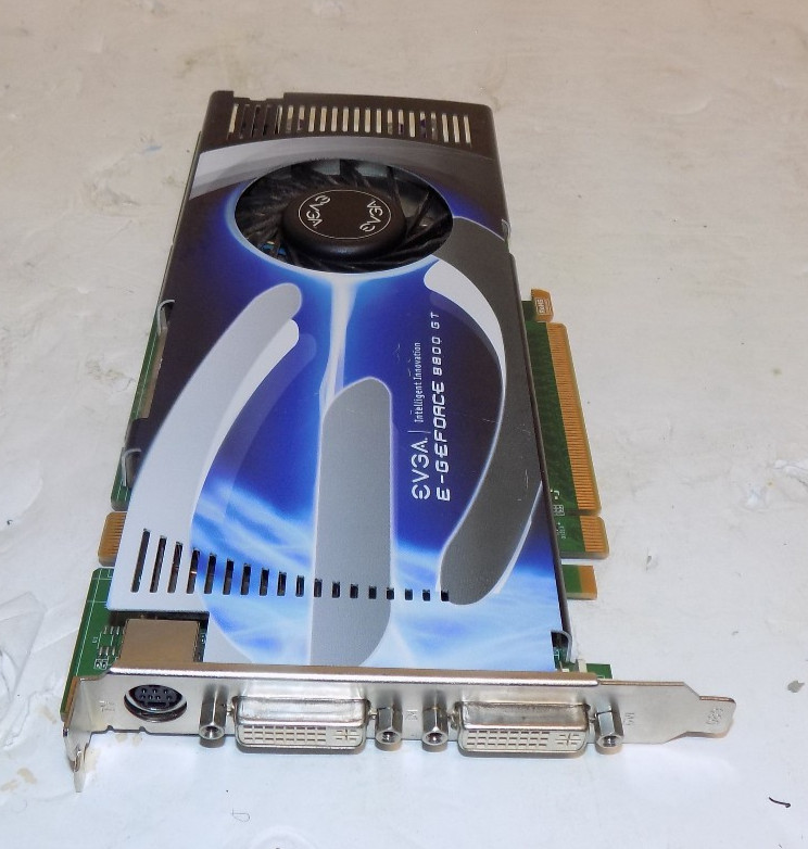 EVGA E-GeForce 8800 GT 512MB DDR3 PCI-E S-Video DVI Graphics Card 512-P3-N801-AR