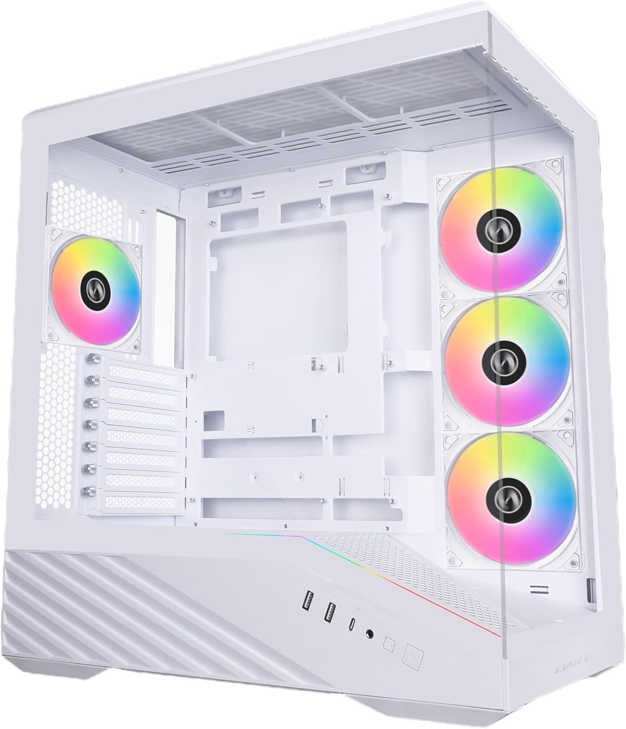 V100-ATX Mid-Tower PC Case-White-V100RW