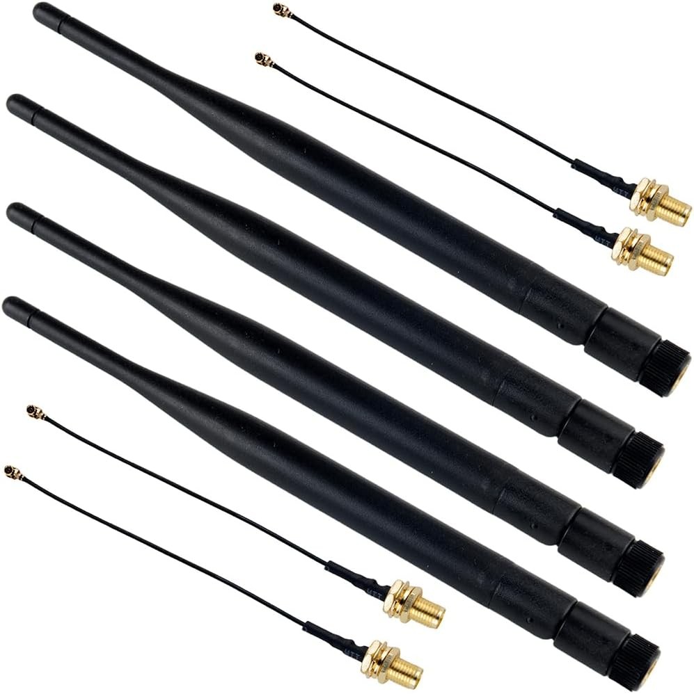 915MHz LoRa Antenna 5dBi SMA Male 195mm + SMA Female Cable for Meshtastic 915...