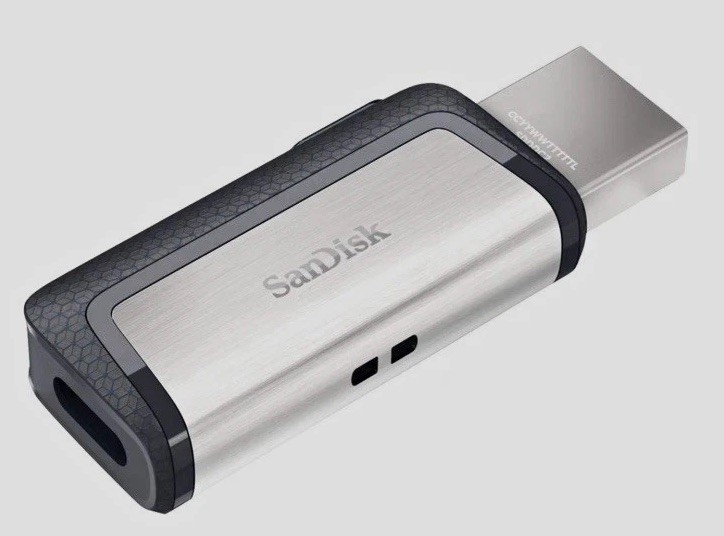 SanDisk Ultra Dual Drive 128GB USB-C/USB-A USB 3.1 Gen 1 Retractable