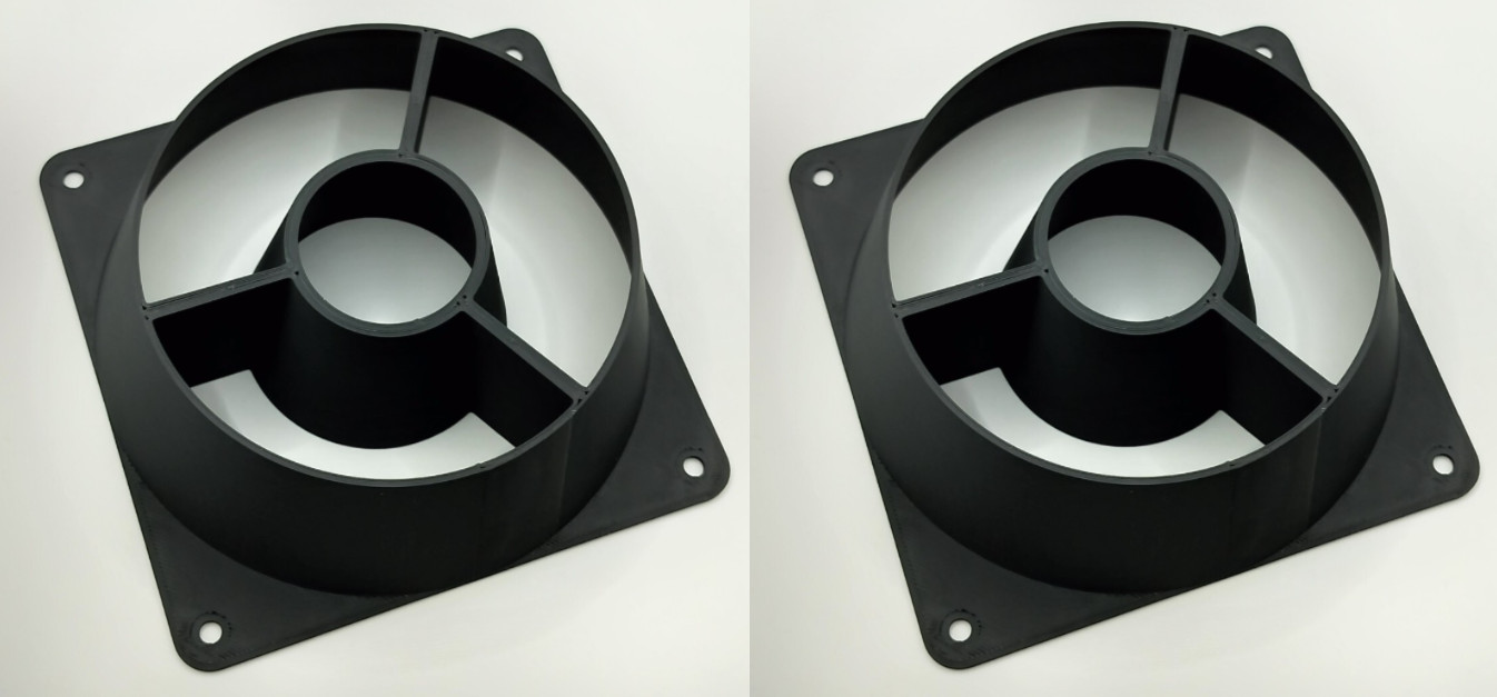 120mm Fan Shroud Wind Simulator Jet Sim Racing - 2 Pack