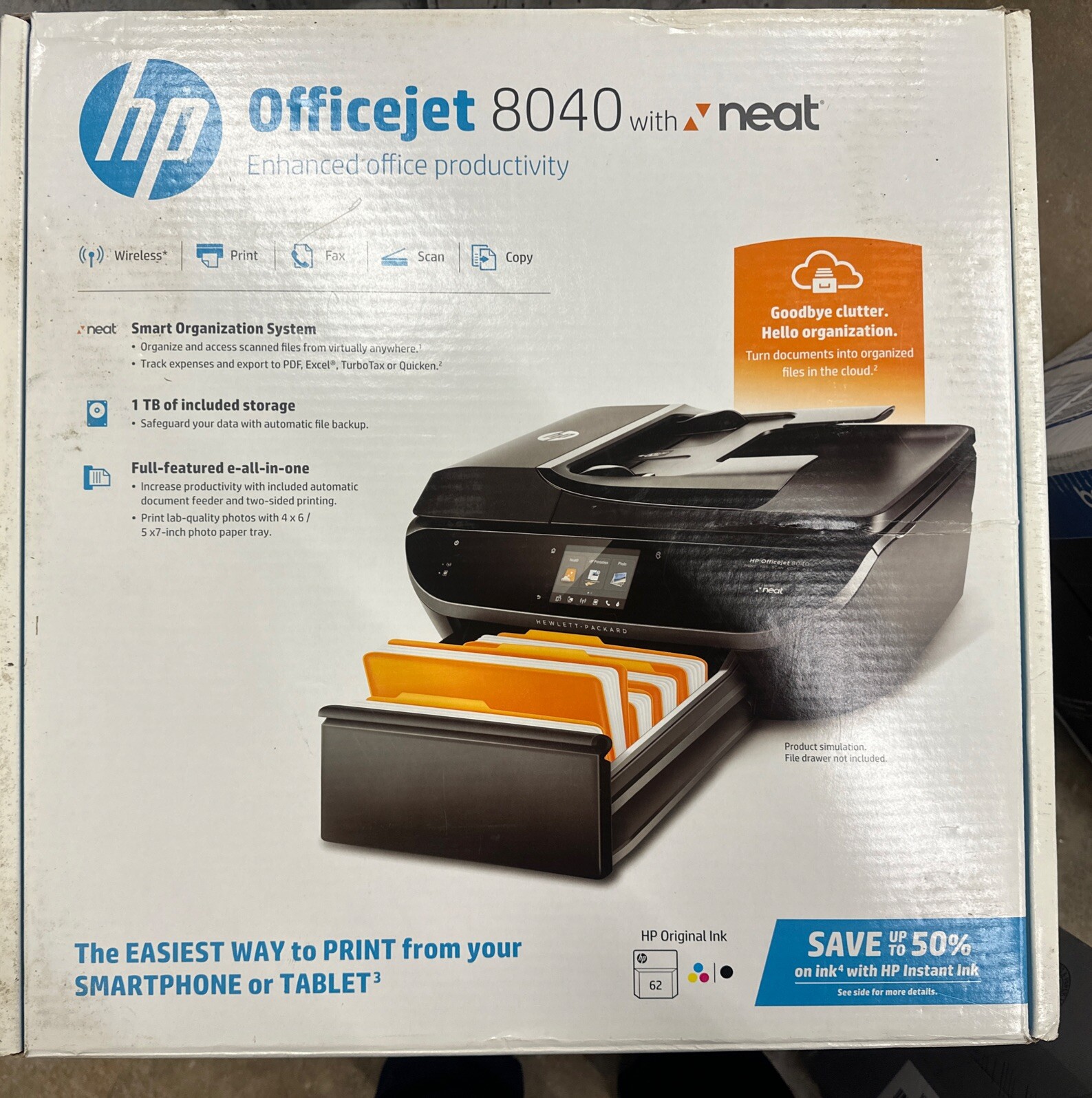 BRAND NEW HP Officejet 8040 All-in-One Printer /Scanner/Copier/Fax (F5A16A)