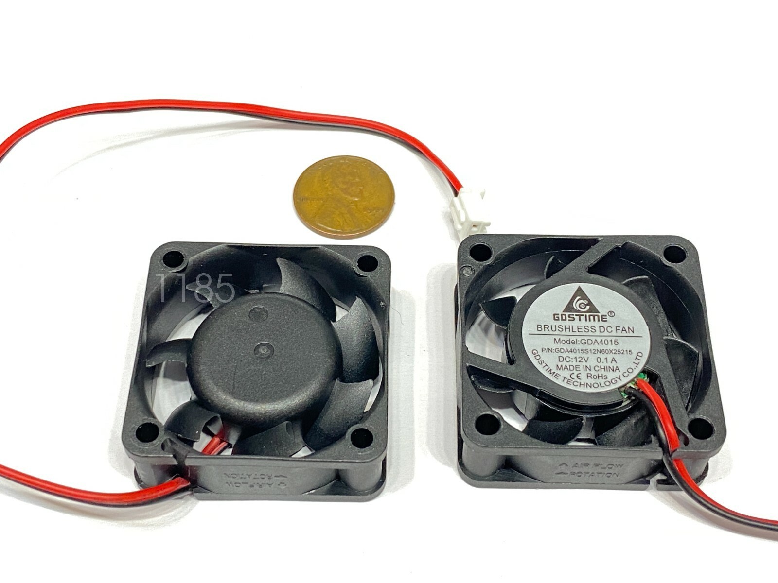 2 Pieces  12v fan axial 4015 40mm x 15mm cooling computer