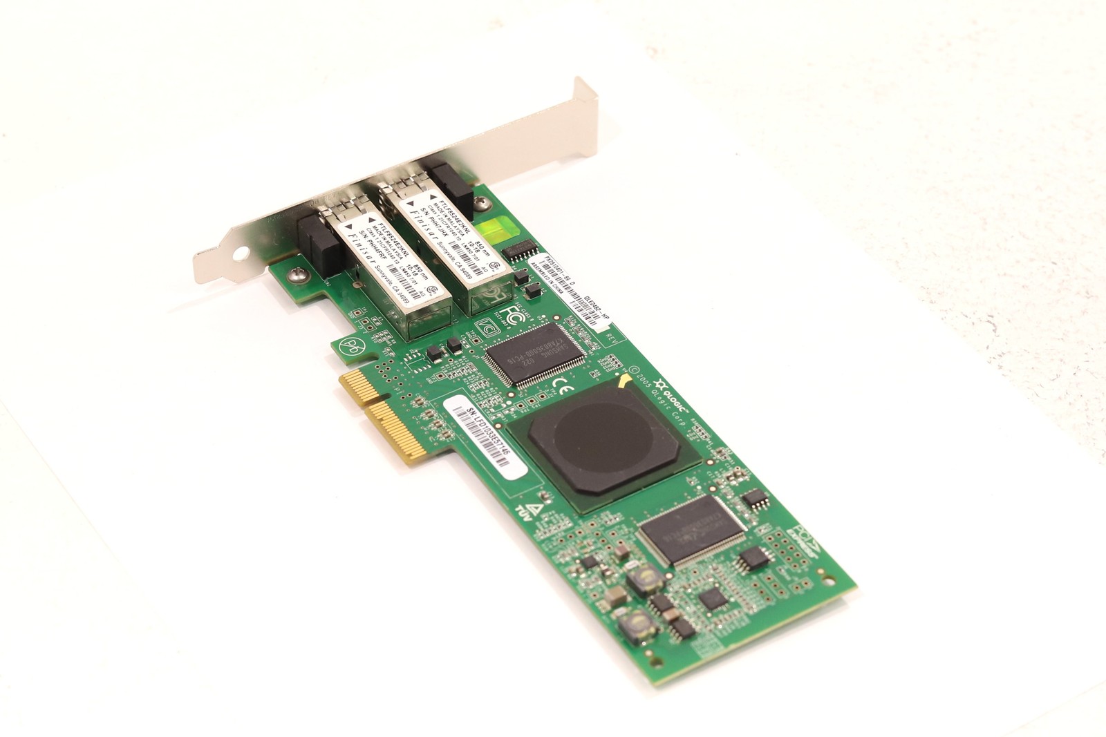 HP QLE2462 Dual-Port 4GB Fibre Channel PCIe x4 Host Bus Adapter P/N: 407621-001