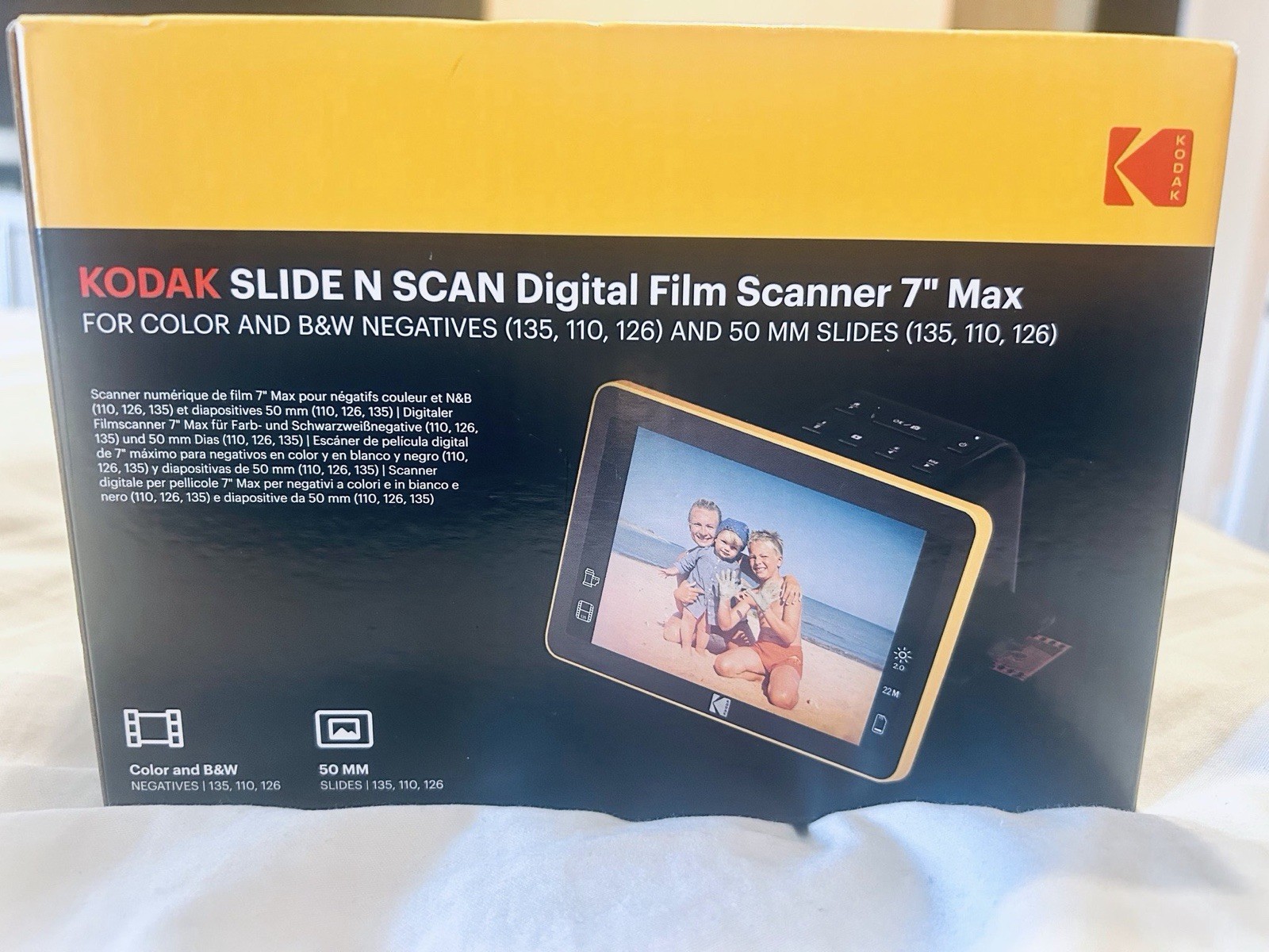 Kodak Slide N Scan 7" LCD Slide & Film Scanner 35mm 110/126/135 22MP USB