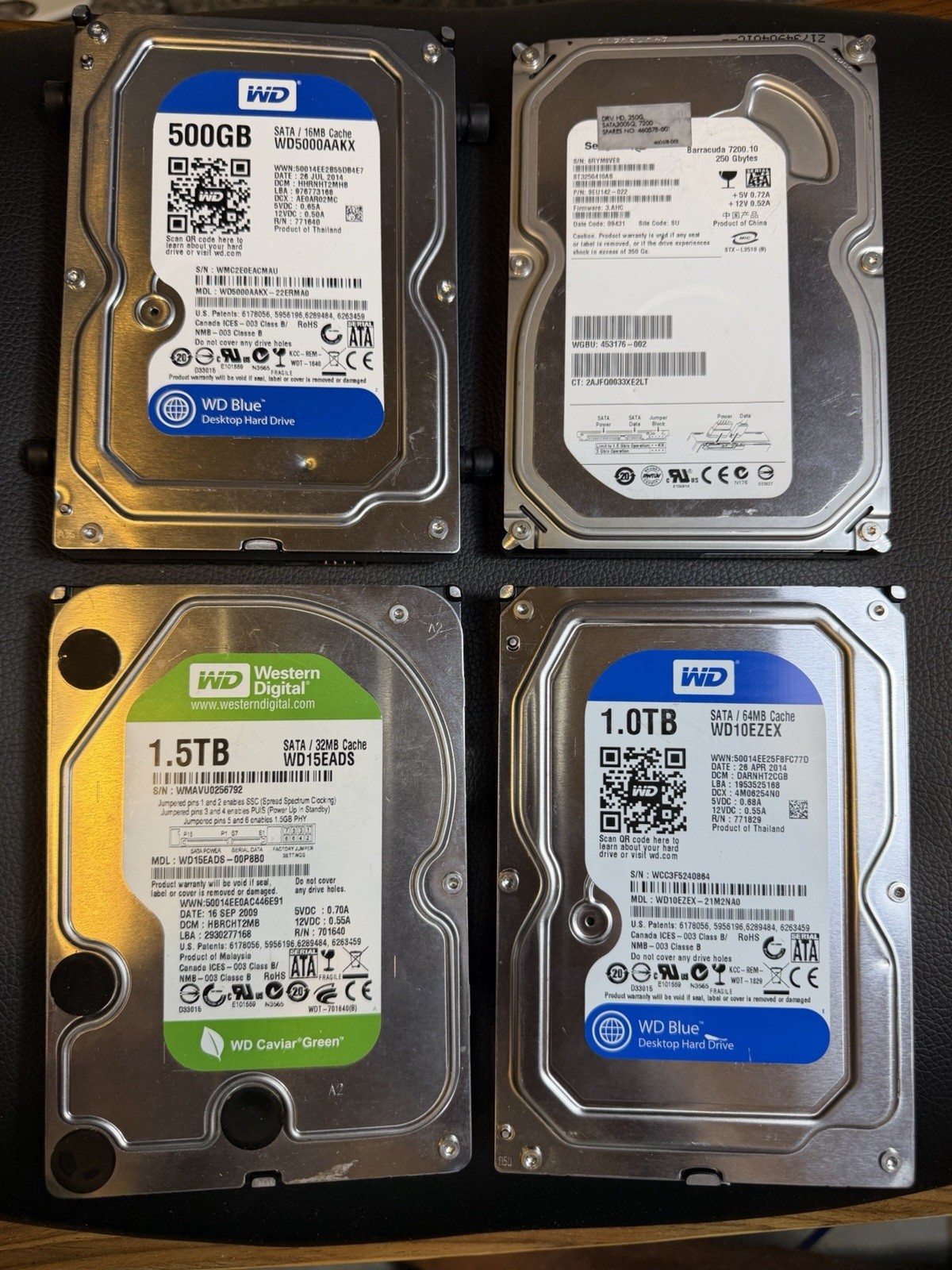 Set Of 4 hard disk drive 