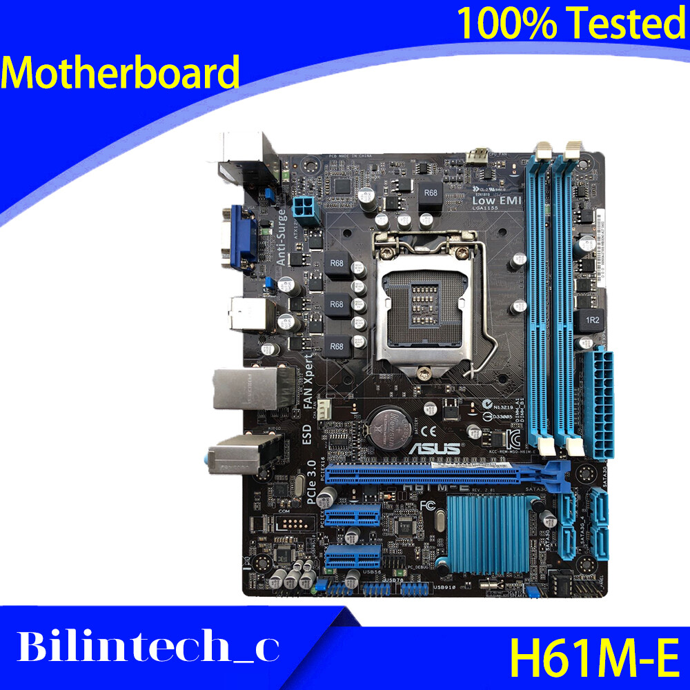 FOR ASUS H61M-E Motherboard Support i3 i5 i7 1155PIN H61 16G DDR3 ATX standard