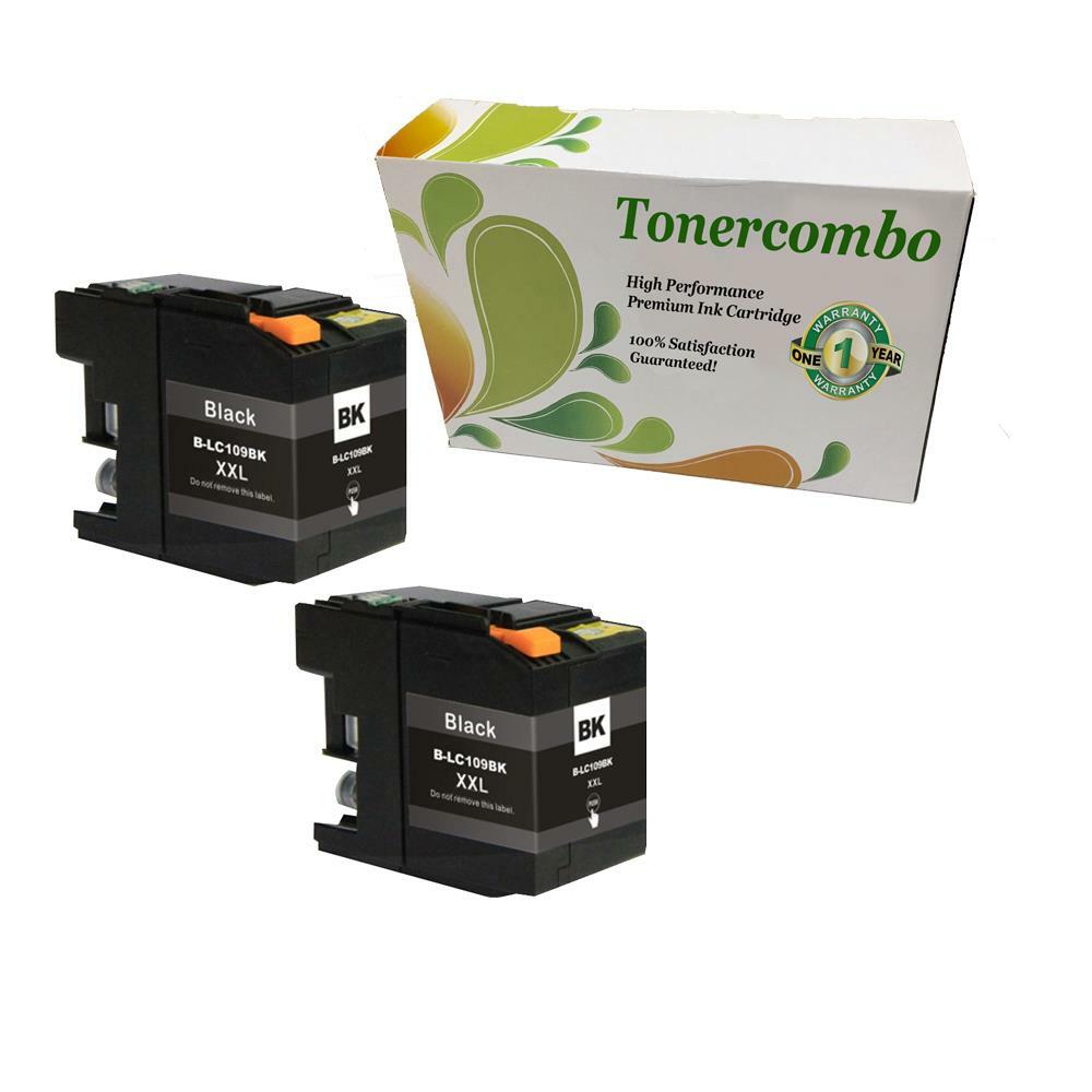 2Pack LC-109 Black ink Cartridge for Brother MFC-J6920DW MFC-J6520DW Printer