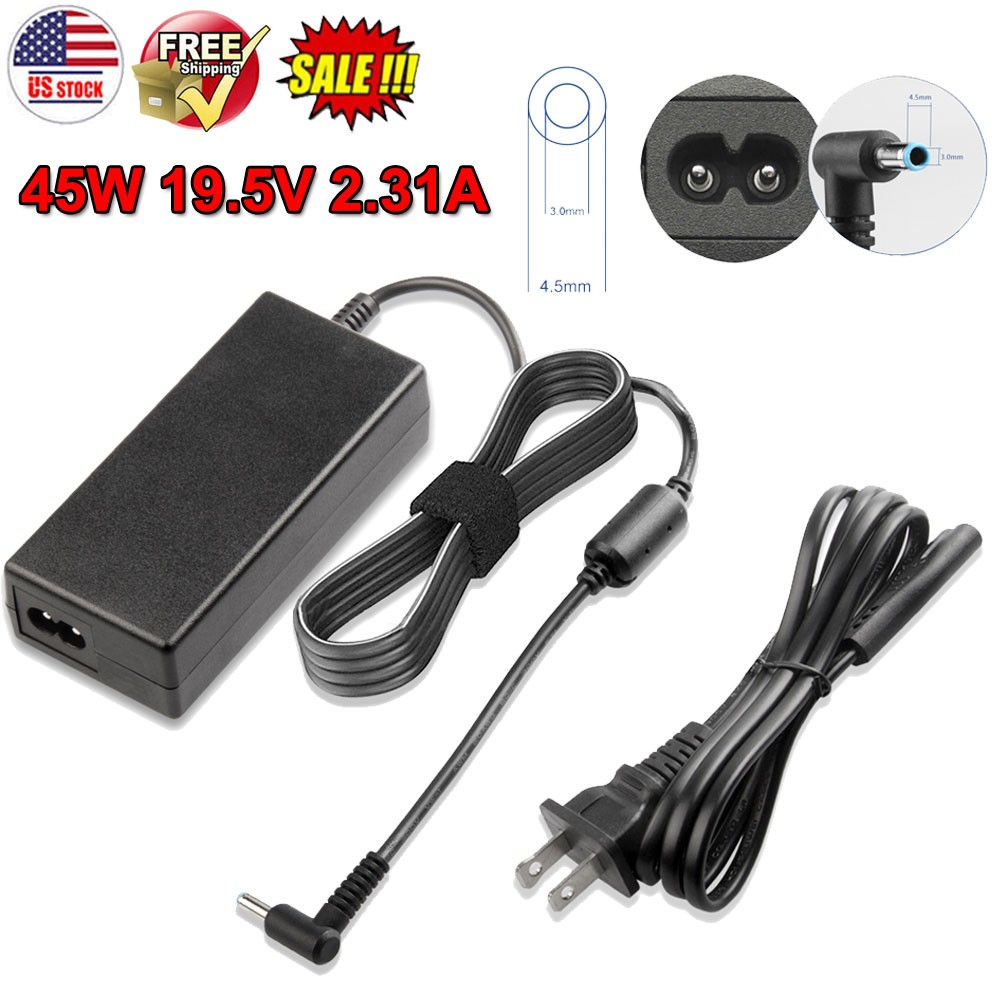 45W 19.5V 2.31A AC Adapter Charger For Hp Pavilion Laptop Model 15 Power Cord