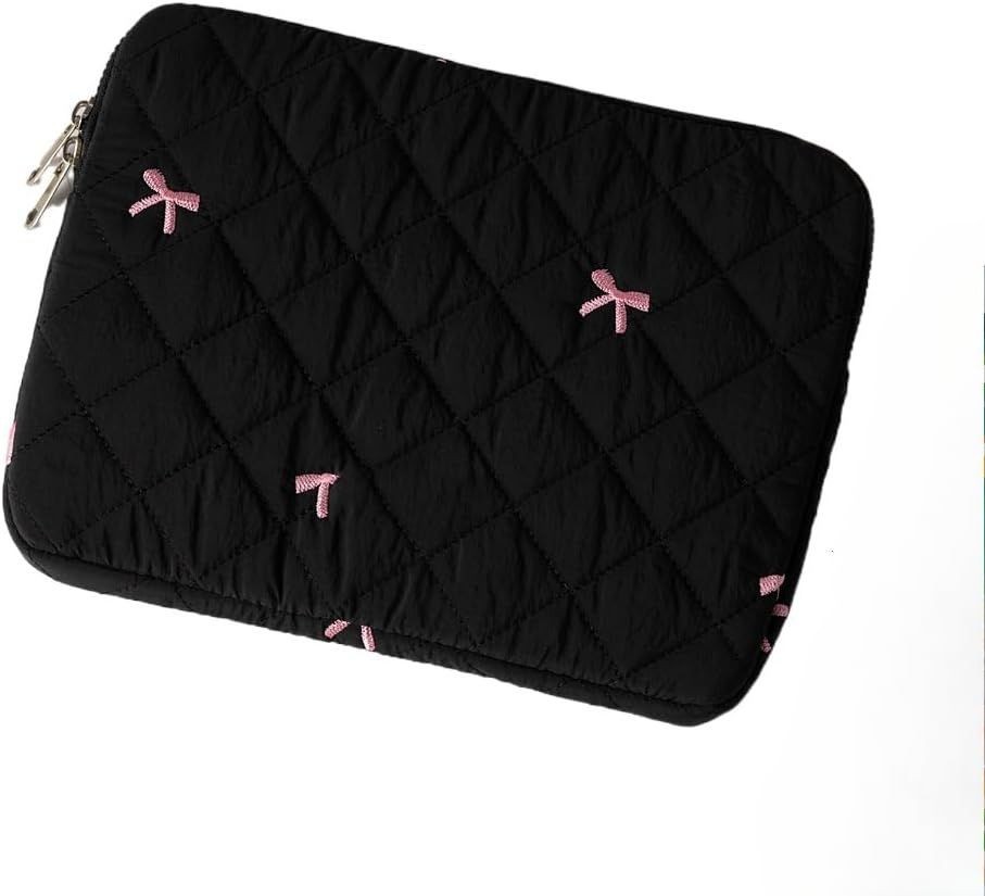 Cute Bow Graphic Carrying Laptop Bag Y2K Preppy Laptop Sleeve Case Bag Kawaii Pa