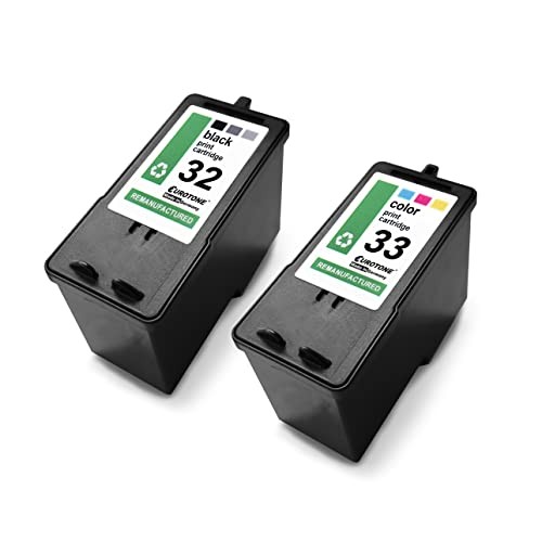 Eurotone 2x Ink Cartridge Compatible for Lexmark Black CL-eco#005
