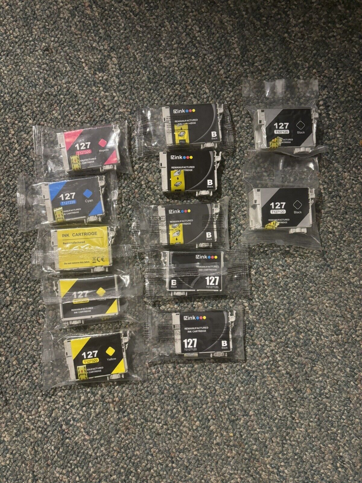 ez ink epson 127 ink cartridge Lot Of 12 New In Pack