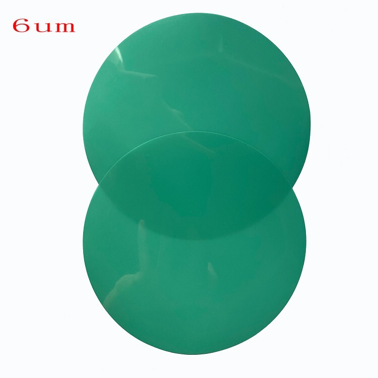 10Pcs 5" 127mm 6um Diamond Lapping Film Disk Type Optical Fiber Polishing Film
