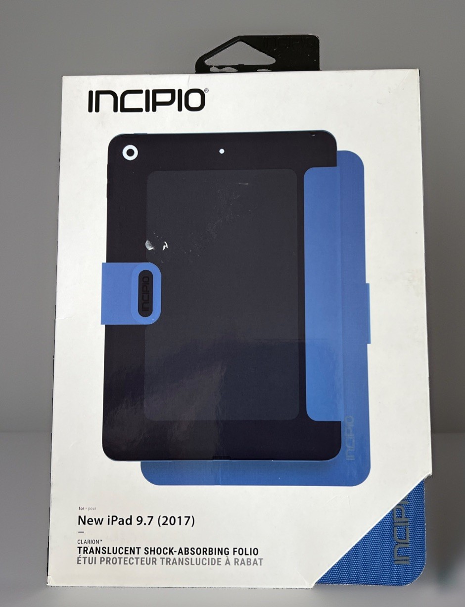 Incipio Clarion Folio Case iPad 9.7 2017 IPD-387-BLU Blue New Sealed