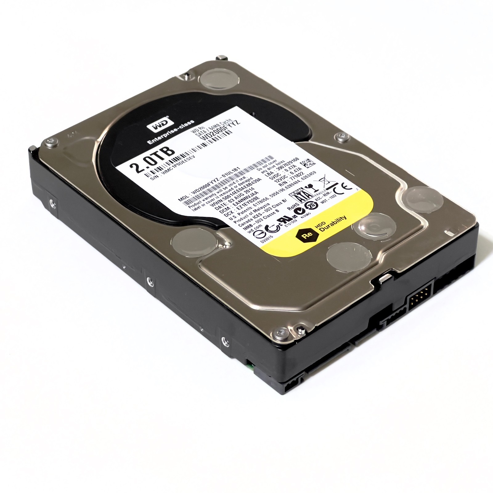 Western Digital WD Re 2TB WD2000FYYZ 3.5" SATA 7200RPM 64MB Enterprise HDD