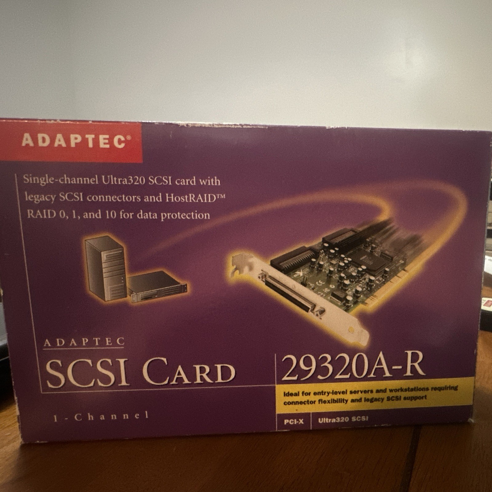 Adaptec 29320A-R Ultra320 SCSI PCI-X HostRAID Controller Kit Open Box