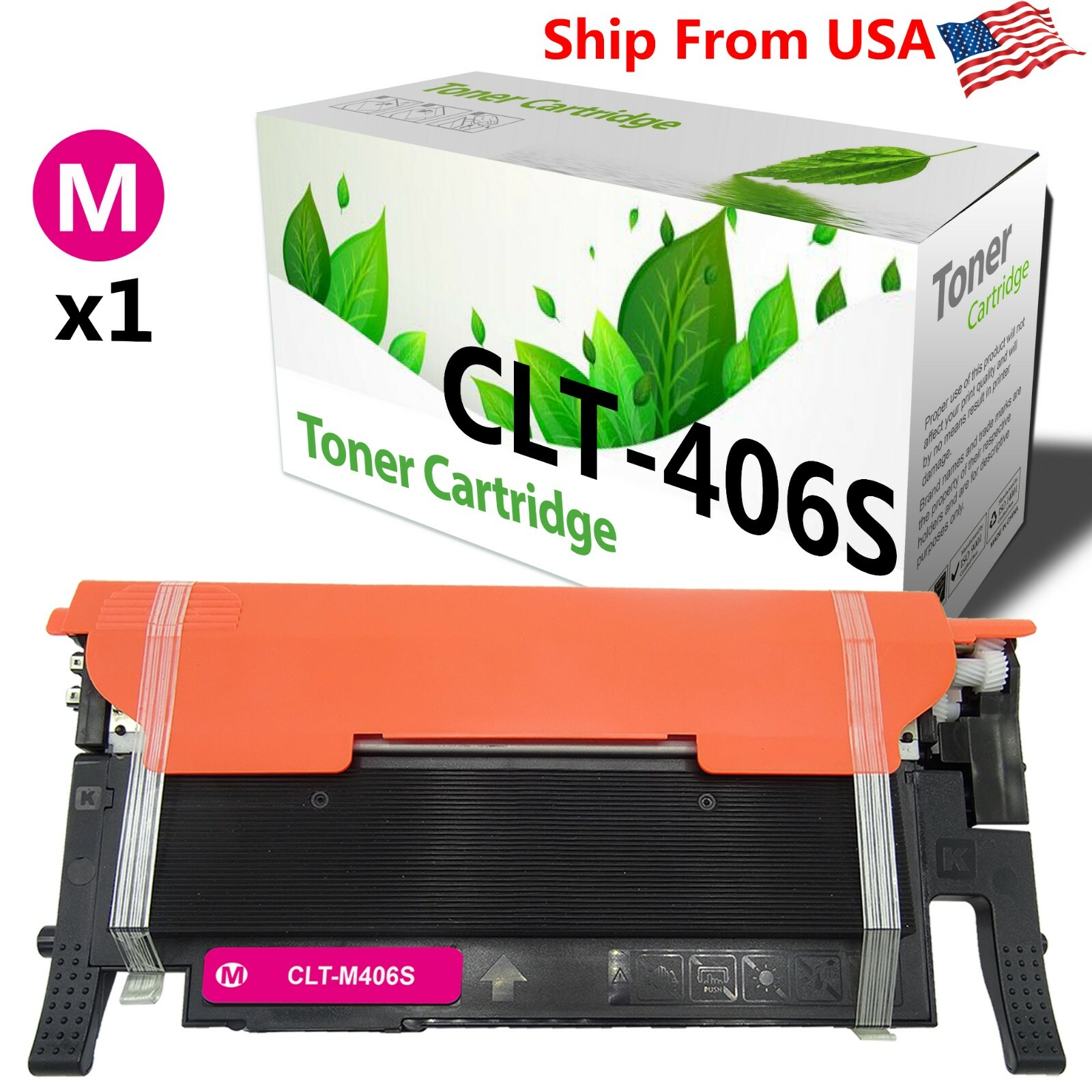 1 PK Compatible Toner Cartridge for Samsung CLT-406S 406S CLP-360 364 363 368