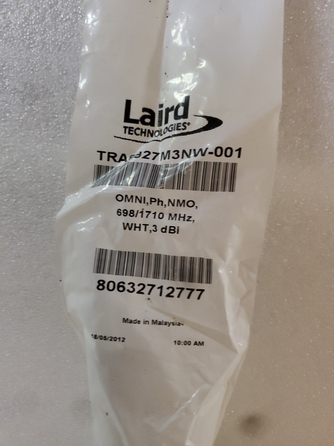 TRA6927M3NW-001 | Antenna- 698-2700 MHz 3G/4G-LTE - NMO - Ground Plane Reqd.