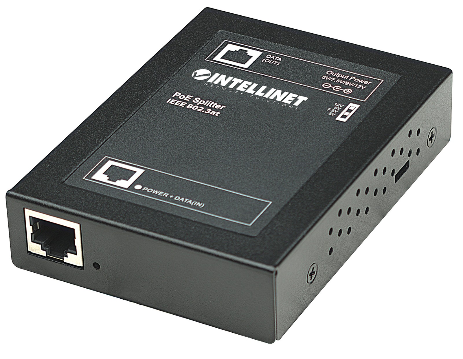 Manhattan 560443 Intellinet Power over Ethernet (PoE+) Splitter, IEEE802.3at, 5,