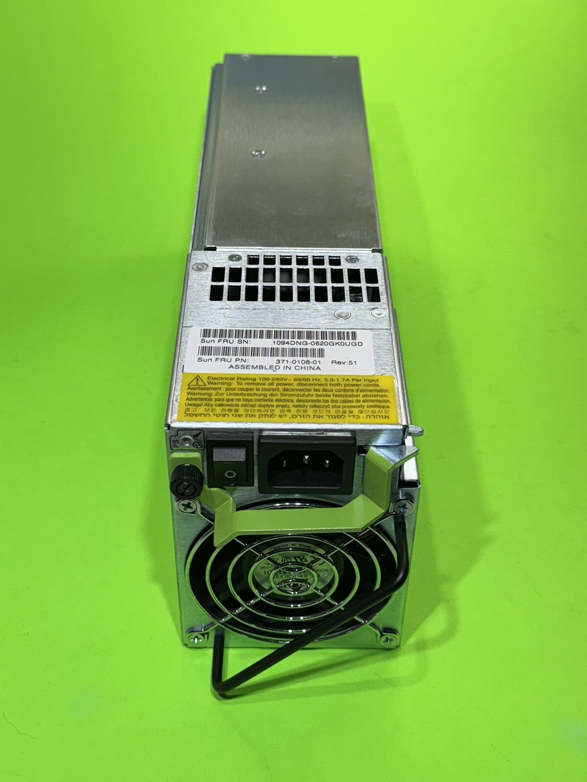 Sun 371-0108 420W Power Supply For Sun StorEdge 3510 / StorEdge 3511, Tested