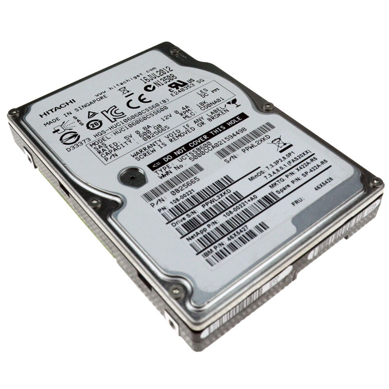 Netapp 108-00221+A0 600gb 10k 64mb SAS 46X5427 HUC106060CSS600 2.5''