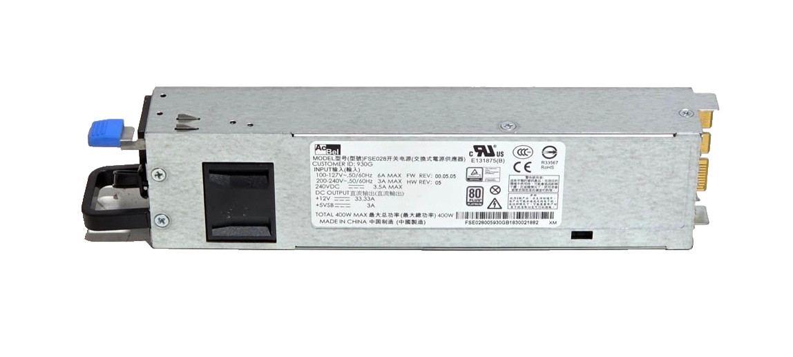 ACBEL FSE028 400W 80 PLUS PLATINUM POWER SUPPLY GOOD USED.