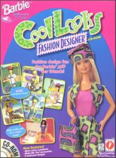 Barbie Cool Looks Fashion Designer PC CD girls outfit clothes dress dolls game