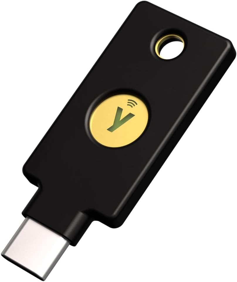 - Yubikey 5C NFC - Multi-Factor Authentication (MFA) Security Key and Passkey, C