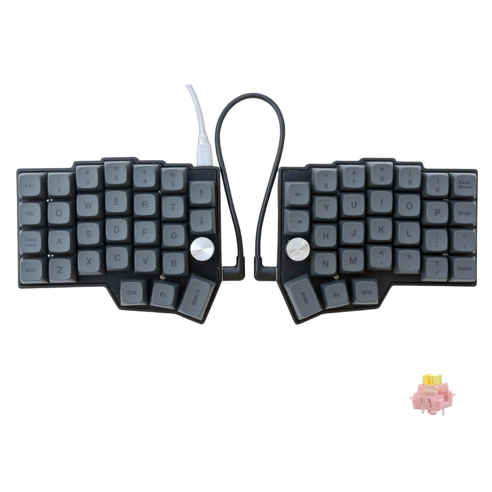 SZRKBDㅤ 4×6 Corne Layout with knobs CORNE Wired Ergonomic Mechanical black