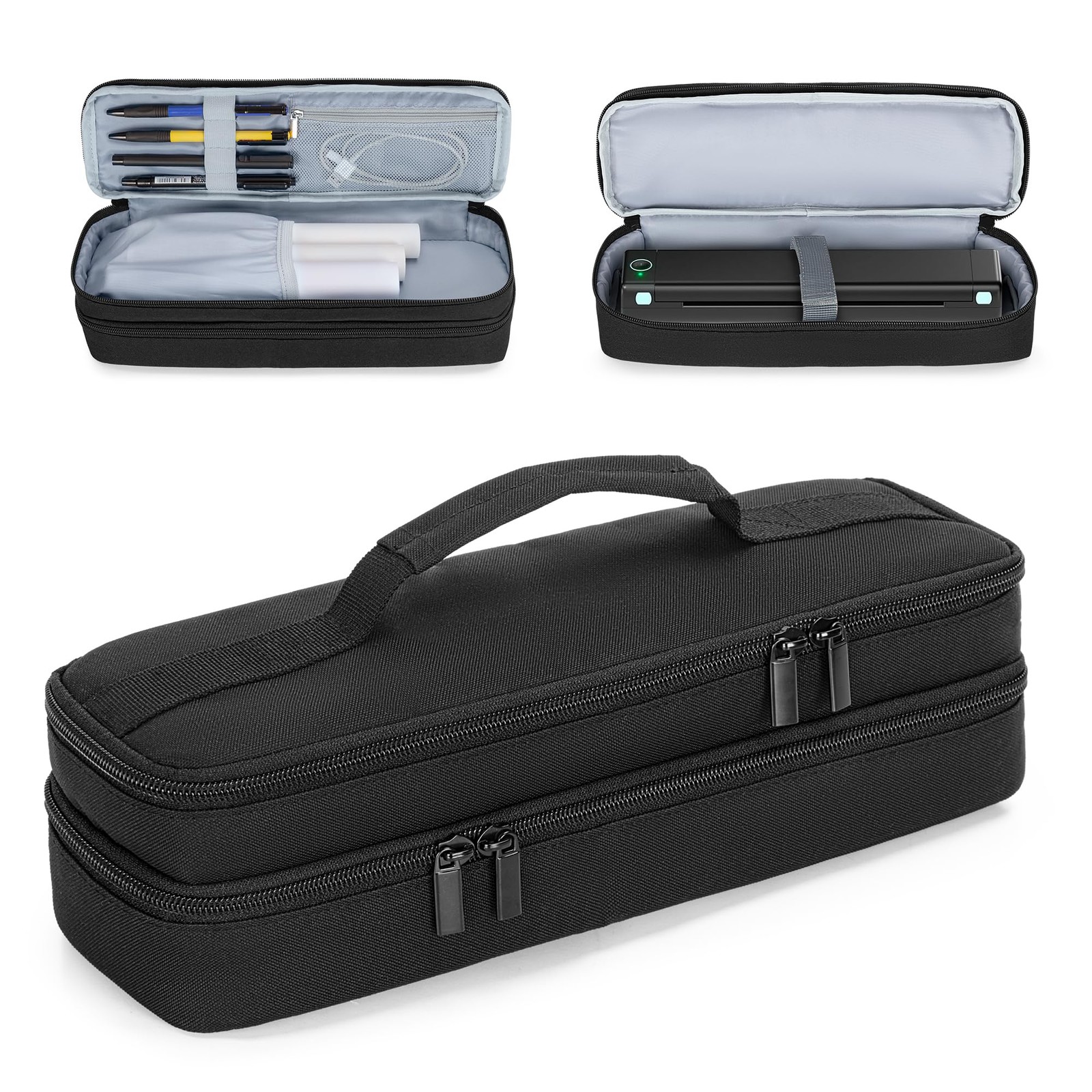 Yarwo Portable Printer Case Compatible with 12.99 x 3.74 x 3.46 inches, Black 