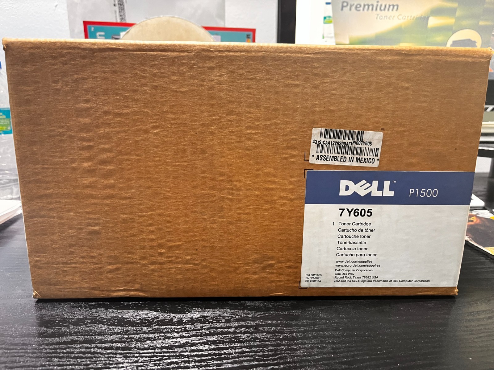 DELL GENUINE TONER CARTRIDGE 7Y605 - BLACK