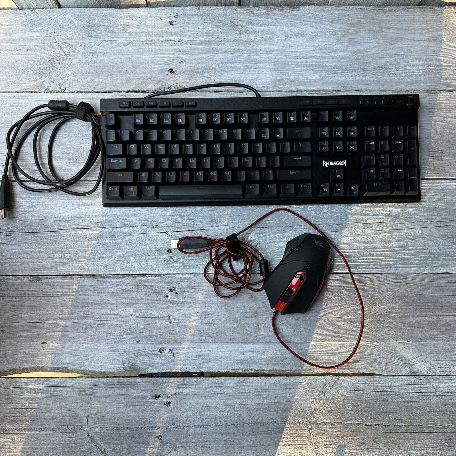 RedDragon Wired Gaming keyboard (K580 RGB) And RedDragon Mouse (S101-3)