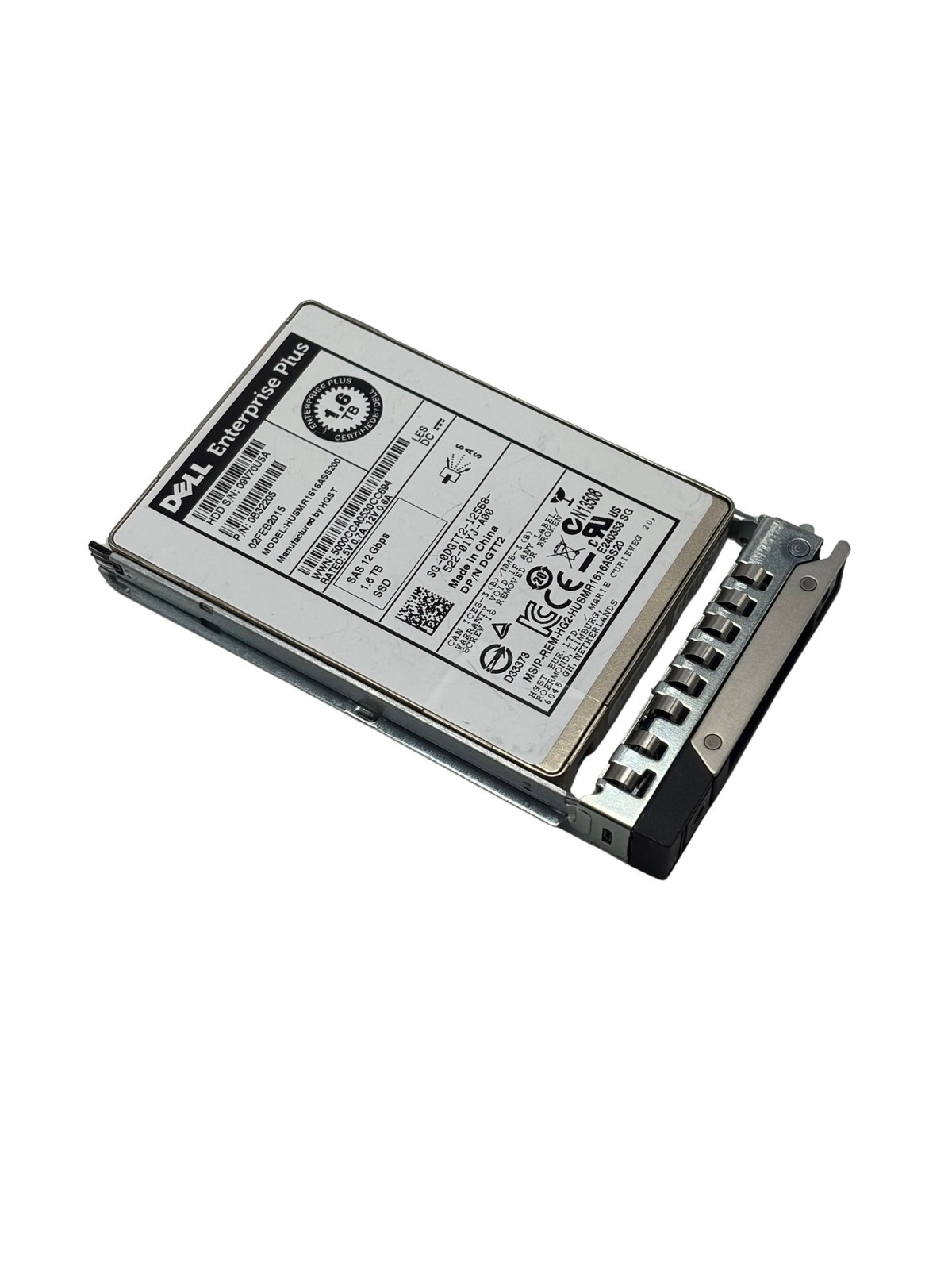 DGTT2 Dell 1.6TB SAS 12G RI 2.5 SSD HUSMR1616ASS200 0B32205"