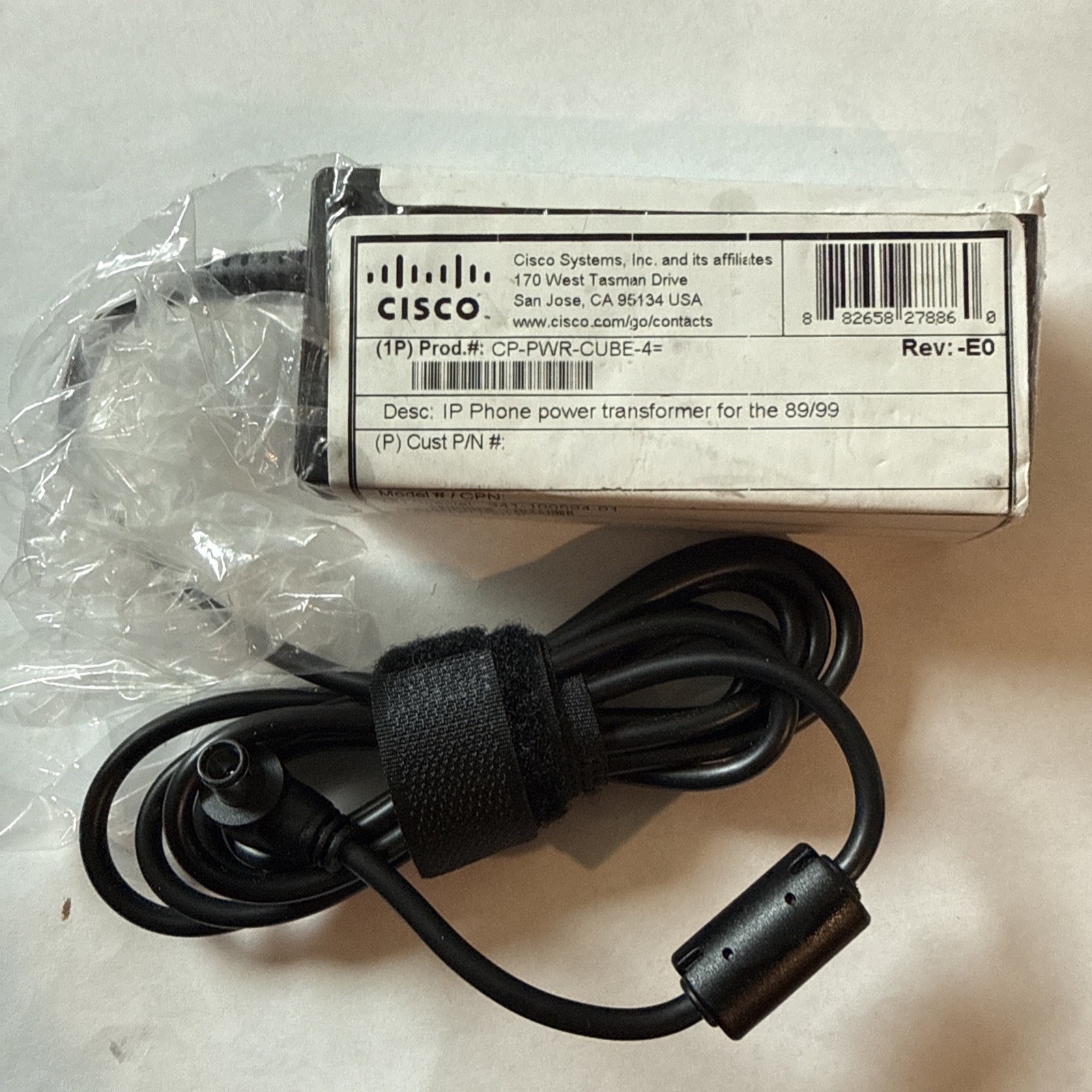 Cisco CP-PWR-CUBE-4= Power Adapter New Unused
