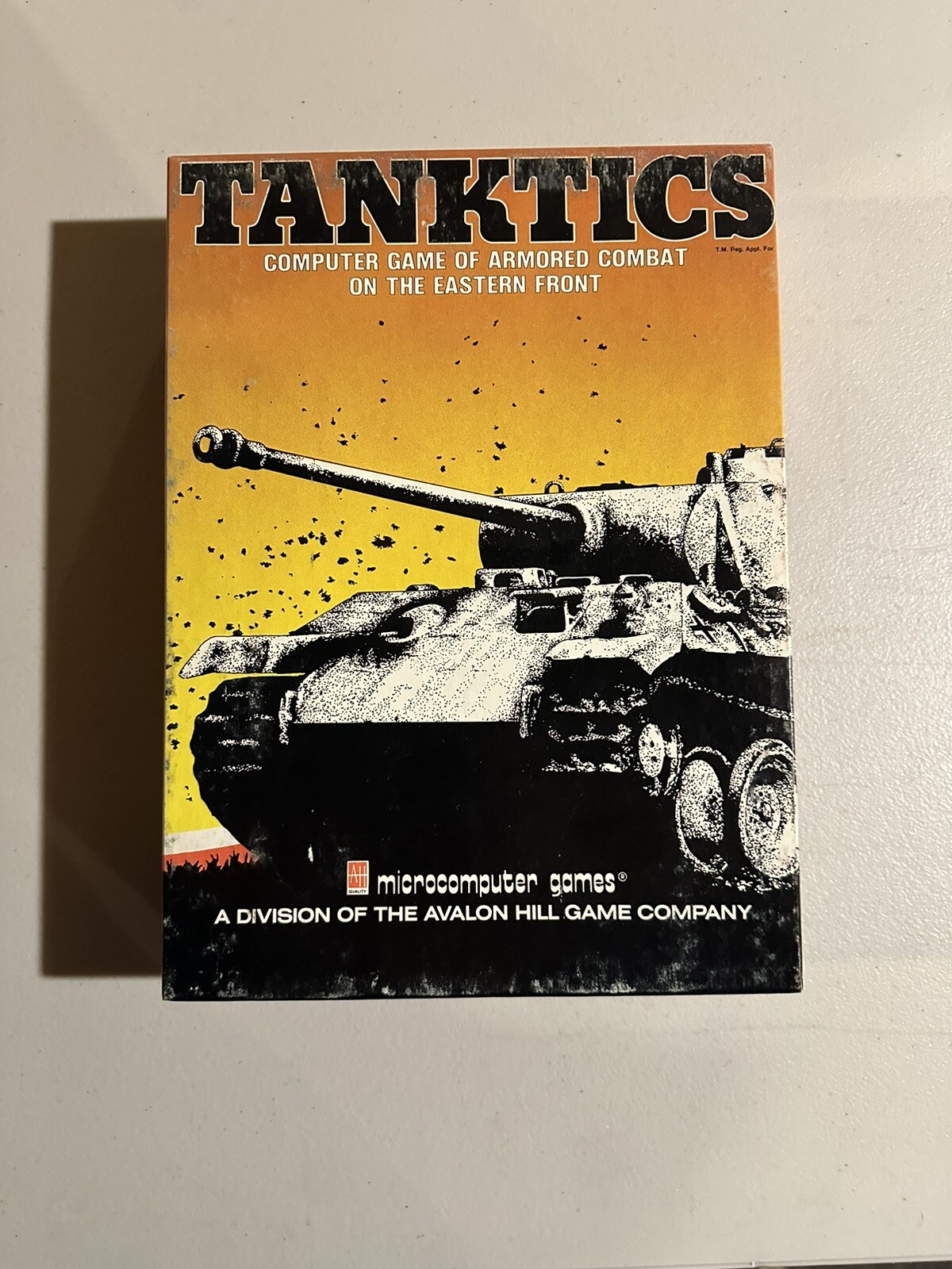 VINTAGE Tanktics by Avalon Hill Micro-Computer Games Atari 400/800 5.25"