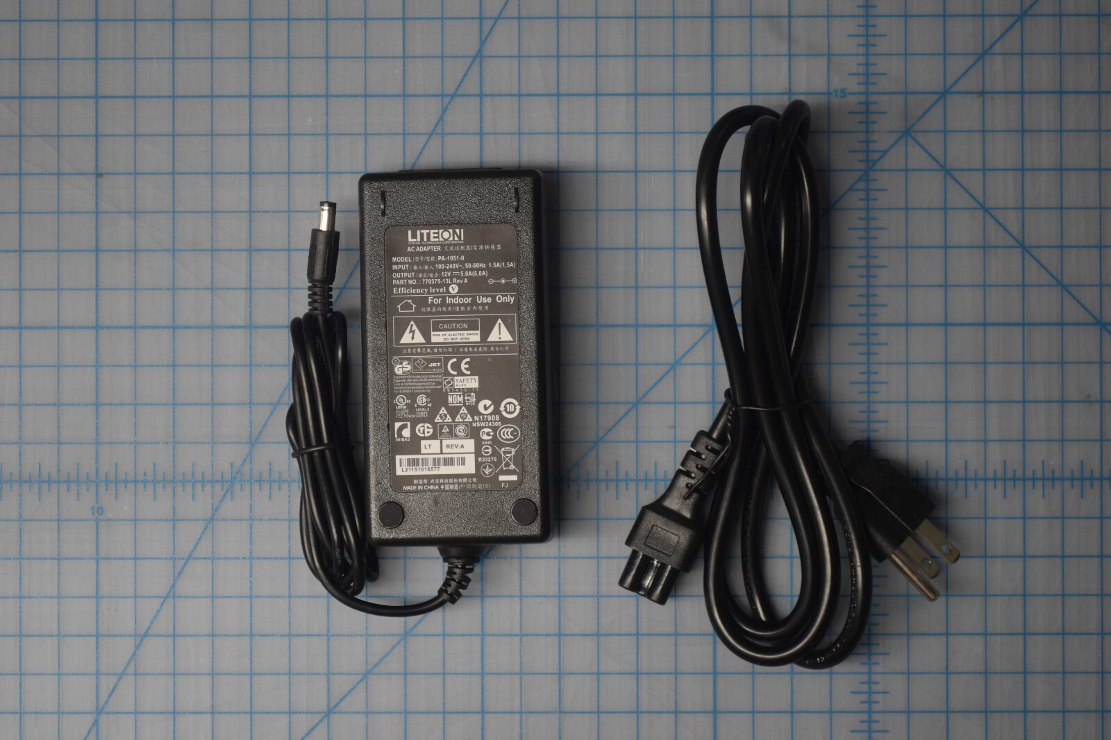 LITE ON Dve Wyse 12V 4.16A AC Adapter Power Supply Grade B PA-1051-0
