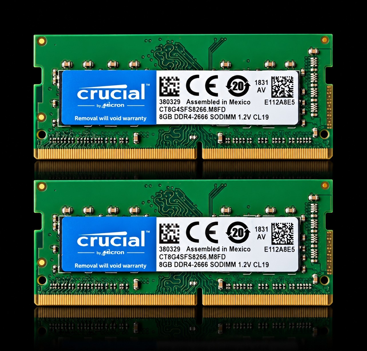 Crucial 16GB (2x8GB) RAM DDR4 2666MHz Laptop Ram CT8G4SFS8266.M8FD