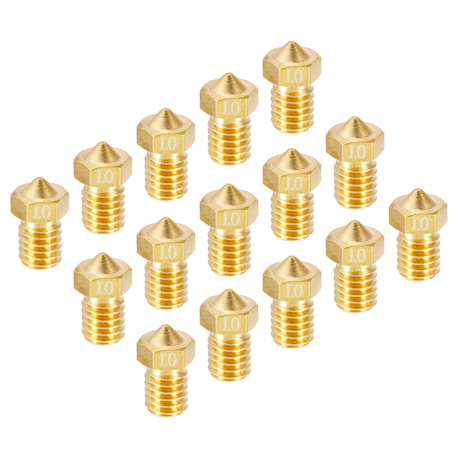20Pcs 0.1mm Extruder Nozzles Head 3D Printer 1.75mm Extruder Print Brass