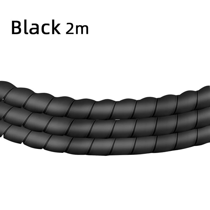 2M Spiral Cable Protector Wire Sleeve Organizer Cord Wrap Anti Bite Flame Retard