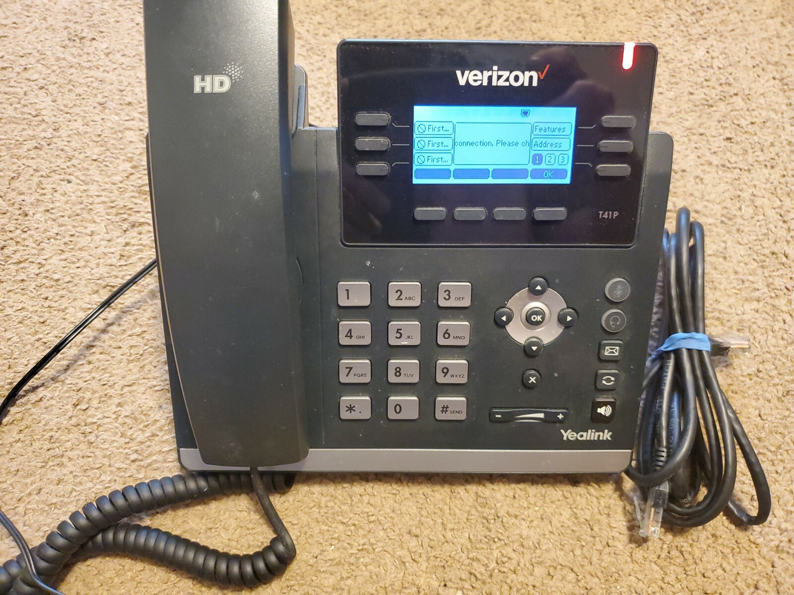 Yealink Verizon SIP-T41P Display IP VoiP Phone CS41