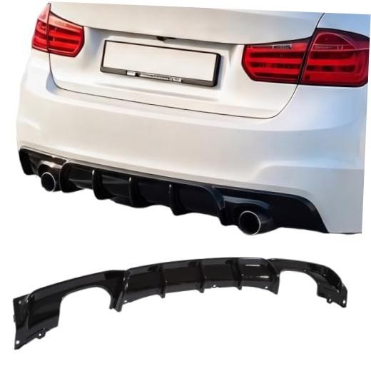Rear Diffuser for BMW 3 Series F30 F31 328i 330i, Gloss Black, MT MP M-Sport