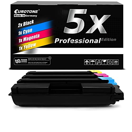 Eurotone 5x Toner Cartridge Compatible for Kyocera TK5290 Multicolor XXL