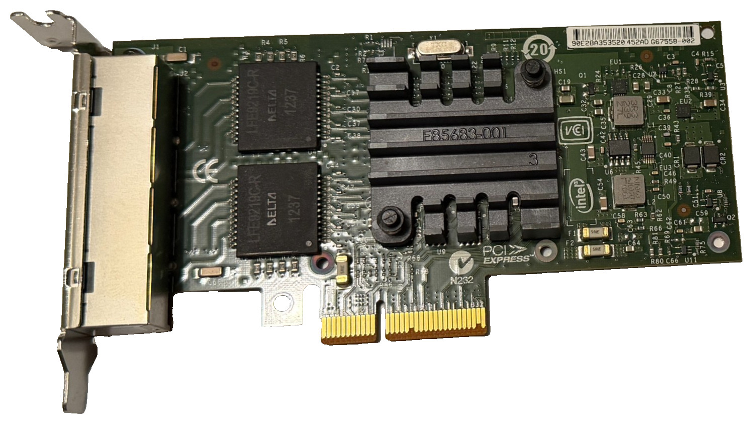 Intel IBM I340-T4 Quad Port Gigabit PCIe Network Adapter Card Low-profile