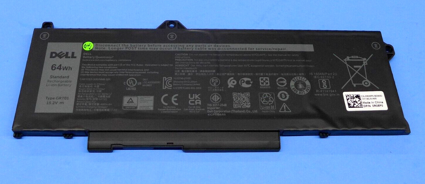 New Dell Precision 3571 Battery 15.2V 64Wh 4000mAh R05P0 GRT01