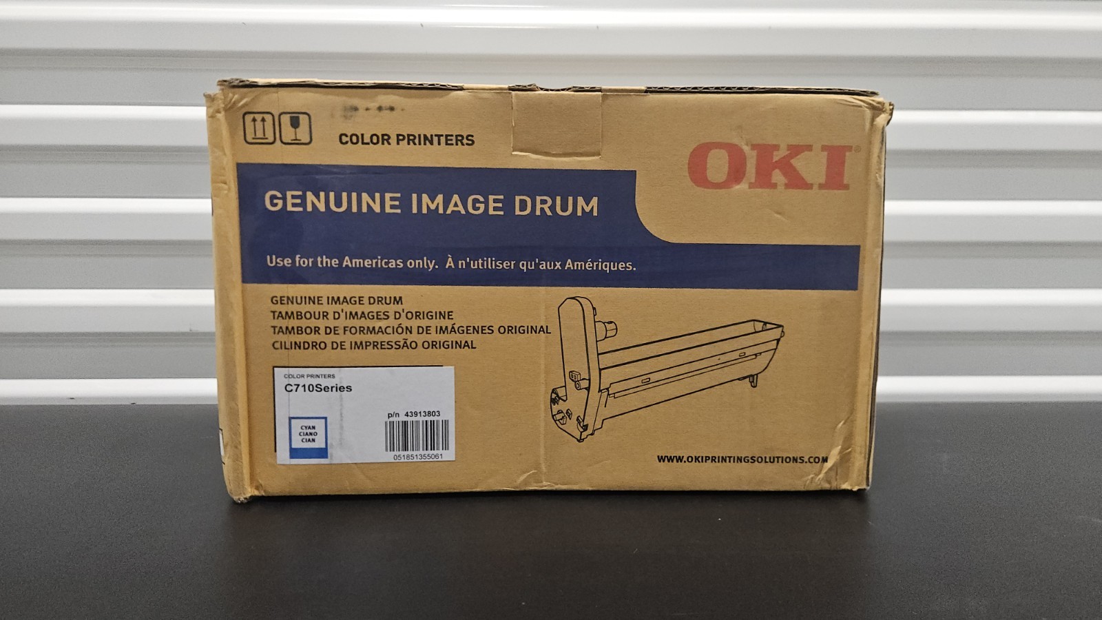 OKI Cyan Toner Cartridge C710/C711 OEM Genuine, 44318603, OKIDATA