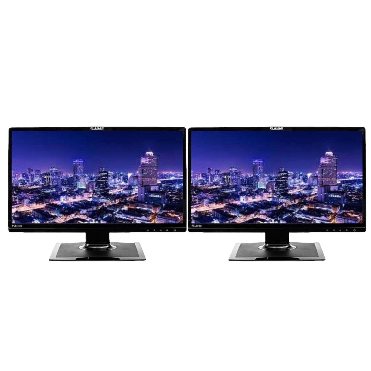 2x Gaming 22" LCD Widescreen Monitors with Stand Cable 1080p Lager Major Brand
