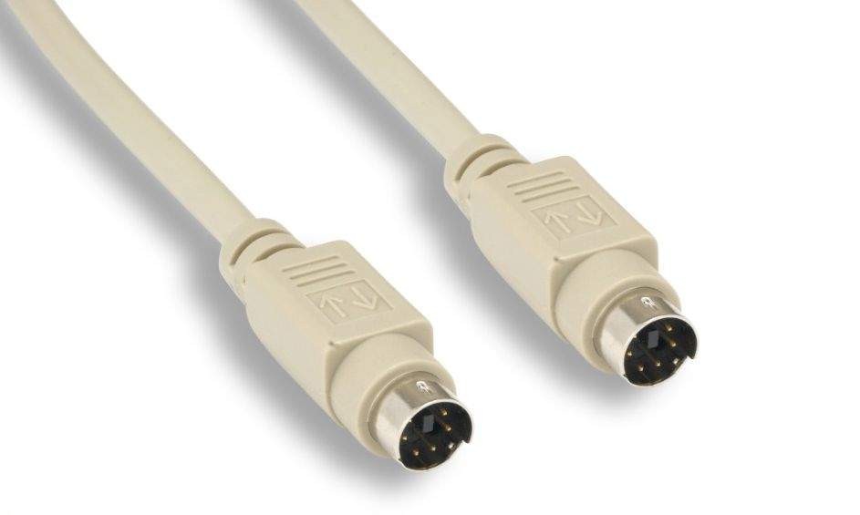10FT KEYBOARD-MOUSE Cable MINIDIN6 Male to Male PS2