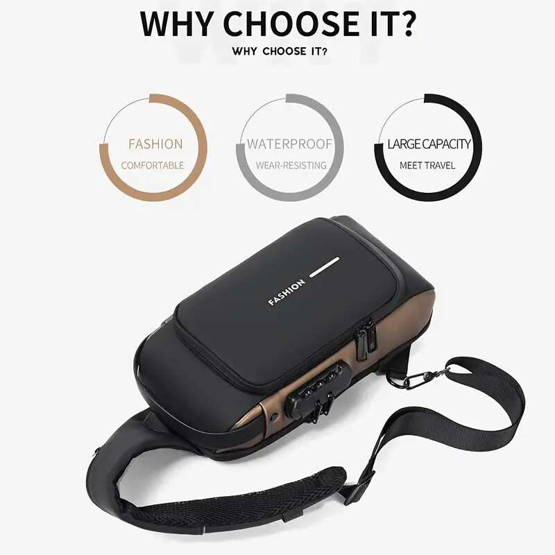 Men's Multisport Anti-theft , Shoulder Messenger Bag
