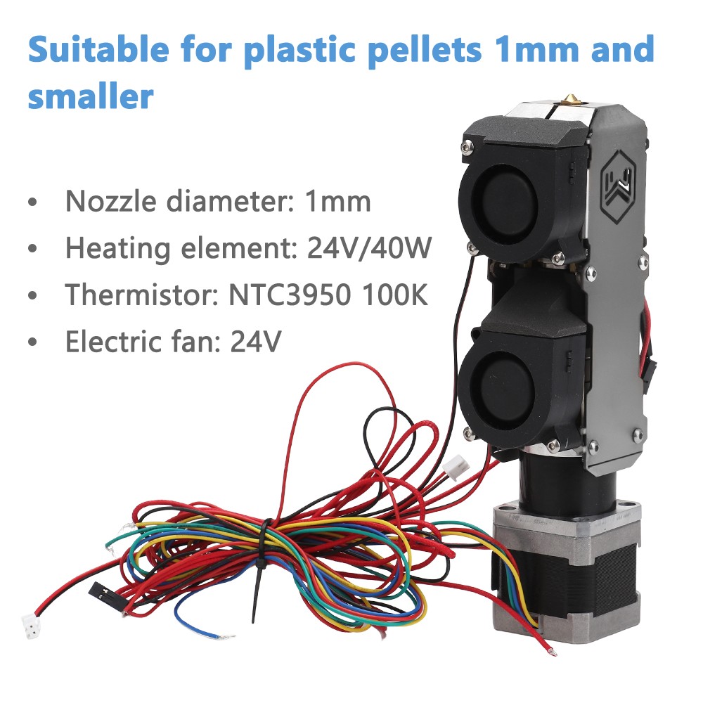 DIY Pellet Extruder Kit for 3D Printer, Granule Filament Extrusion Machine